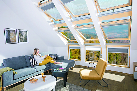 Купить Мансардное окно FAKRO LUX FTP-V U5 WiFi electro 66х118см / пульт / датчик дождя / двухкамерное - изображение 5